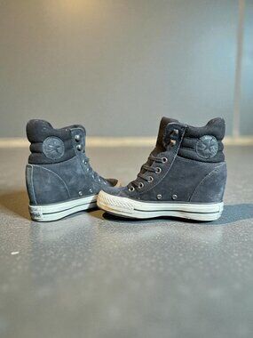 Converse All Star Hidden Wedge High Tops 6 Heel Sneaker